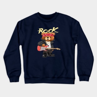 ROCK STAR BEAR Crewneck Sweatshirt
